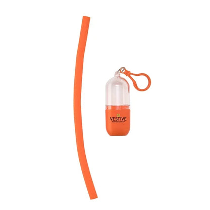 Bellini Silicone Straw in Capsule Case