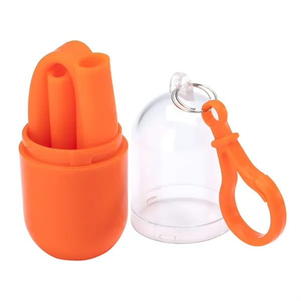 Bellini Silicone Straw in Capsule Case