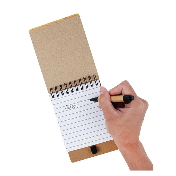 Ridgecrest 3-in-1 Bamboo Jotter w/Pen