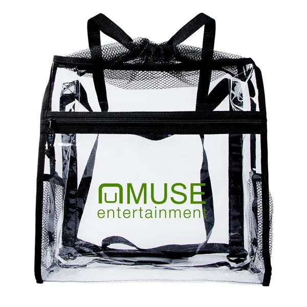 Ramsey Clear Drawstring Backpack