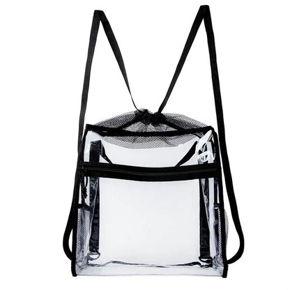 Ramsey Clear Drawstring Backpack