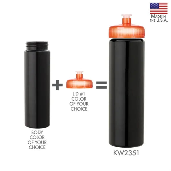 Newport 25 oz. PET Bottle with Pull Spout Lid