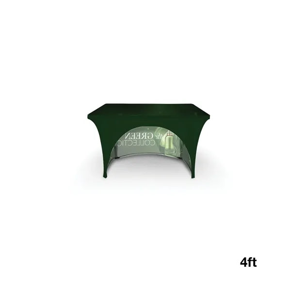 DisplaySplash 4' RPET Stretch Open Back Table Cover
