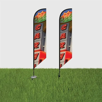 DisplaySplash 9' Single-Sided Custom Feather Flag