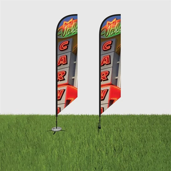DisplaySplash 9' Single-Sided Custom Feather Flag