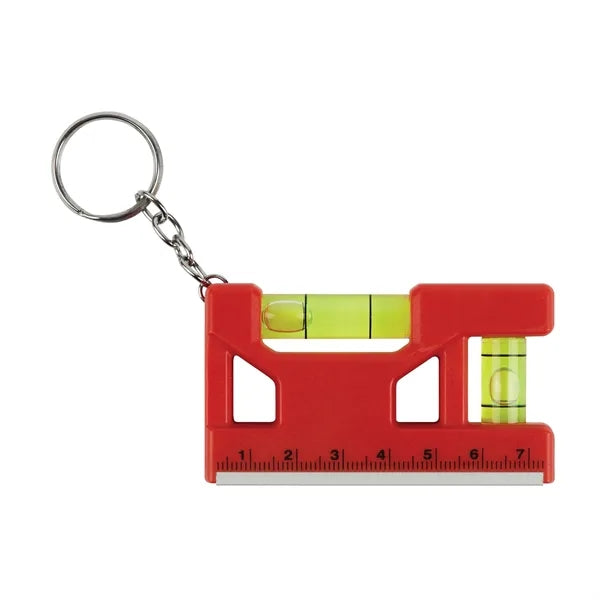 Hank 3" Level / Ruler Keyring