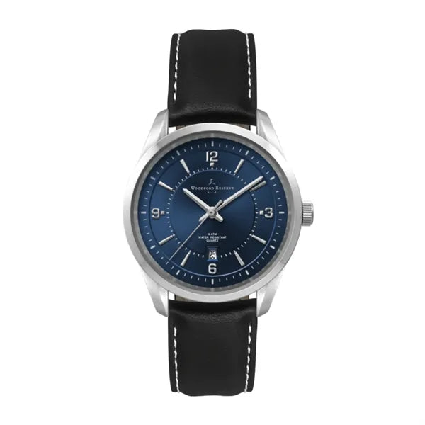 33MM METAL SILVER CASE, 3 HAND MVMT, BLUE DIAL, DT...