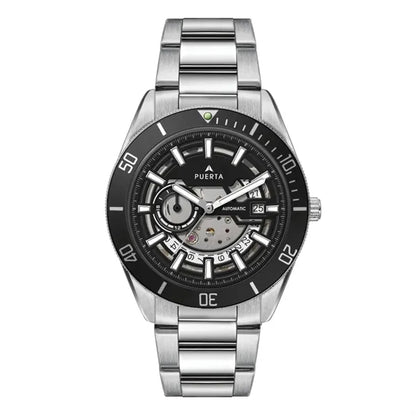 42MM STEEL SILVER CASE, 3 HAND "AUTOMATIC" MVMT, S...