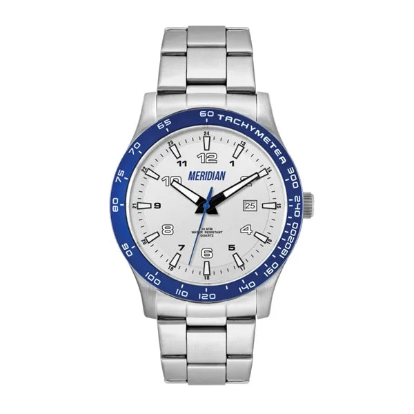 43.5MM STEEL MATTE SILVER CASE, 3 HAND MVMT, SILVE...