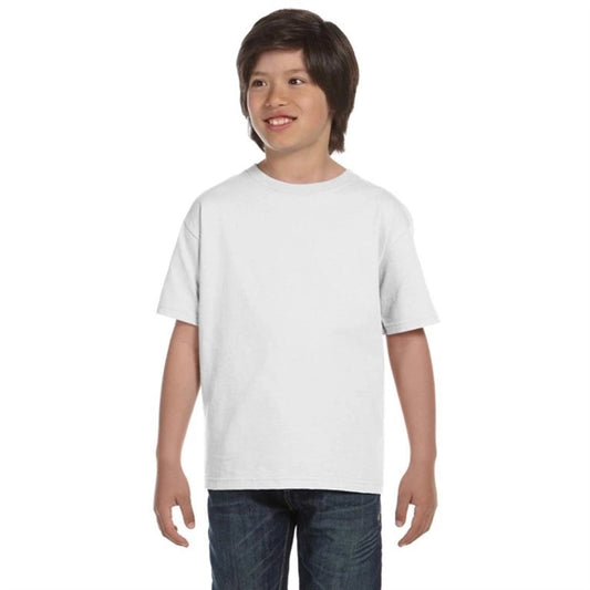 Gildan Youth Ultra Blend 50/50 Crew Neck Tee - White