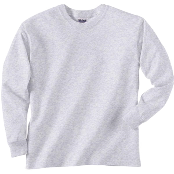 Gildan Youth Ultra Cotton Long Sleeve Tee - Light/Heather