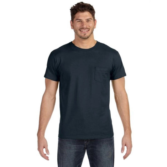 Hanes 4.5 oz. 100% Ringspun Cotton Nano T-Shirt with Pocket