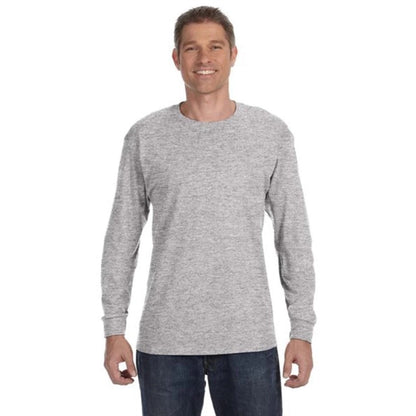 Hanes 6 oz. Tagless Long-Sleeve T-Shirt - Light/Heather