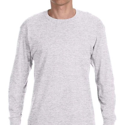 Hanes 6 oz. Tagless Long-Sleeve T-Shirt - Light/Heather