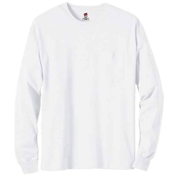 Hanes 6 oz. Tagless Long-Sleeve T-Shirt with Pocket