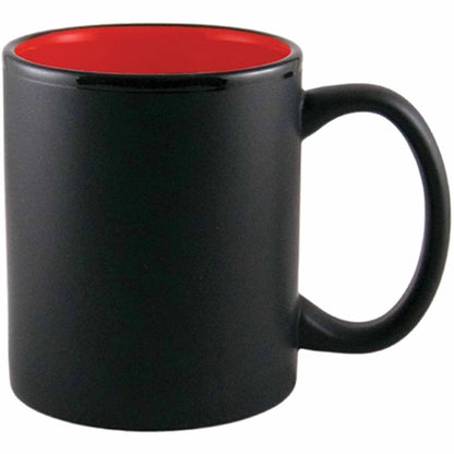 11 oz. Two-Tone Matted C-Handle Mug