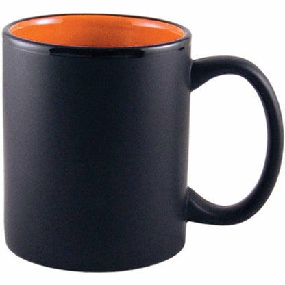 11 oz. Two-Tone Matted C-Handle Mug