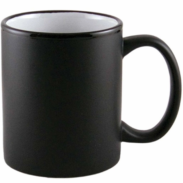 11 oz. Two-Tone Matted C-Handle Mug