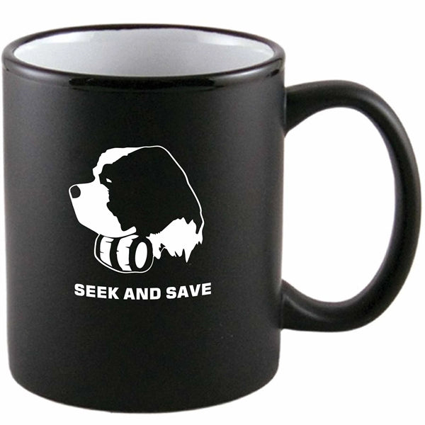 11 oz. Two-Tone Matted C-Handle Mug