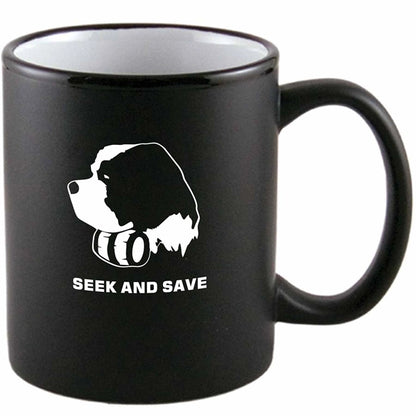 11 oz. Two-Tone Matted C-Handle Mug