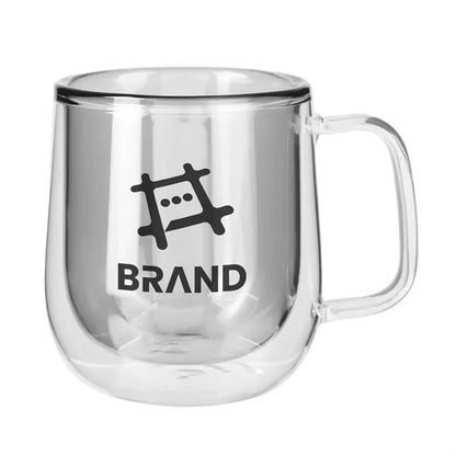 8.4 Oz. Double Walled Colored Glass Mug