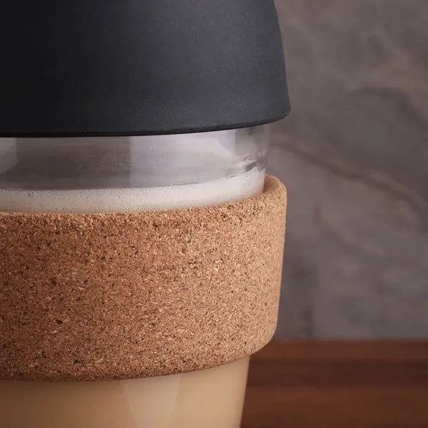 11.8 oz Glass & Cork To-Go Tumbler
