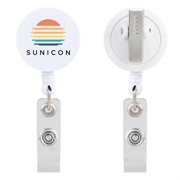 Id Buddy Round Retractable Swivel Badge Reel