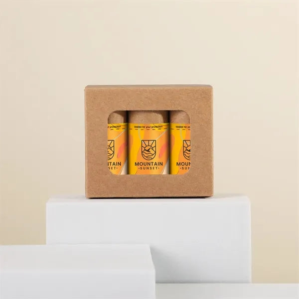 Pucker Pack: Mini Kraft Lip Moisturizer 3 Pack