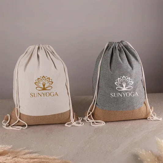 Quetico 8oz Cotton & Jute Drawstring Bag
