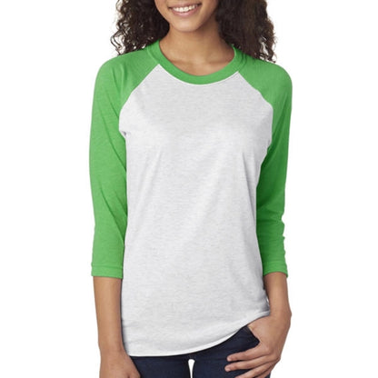 Next Level Unisex Triblend 3/4 Sleeve Raglan Tee