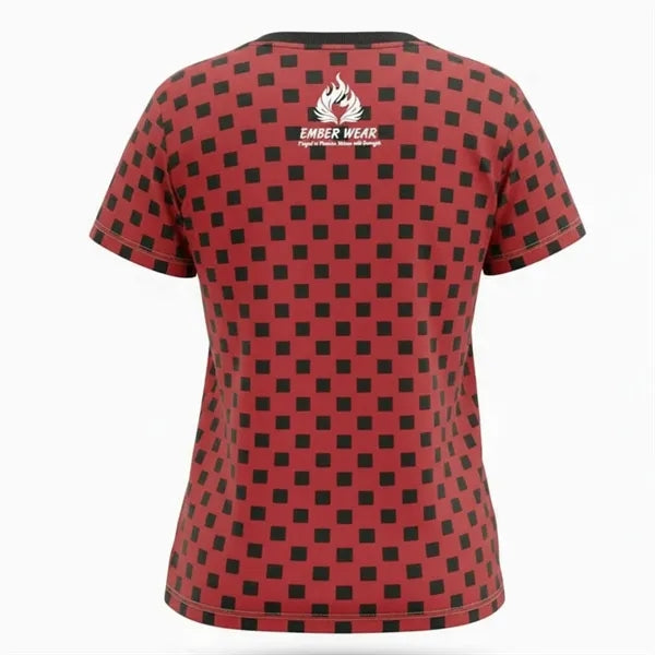 140G Mesh Women's Full Color Short Sleeve T-Shirt