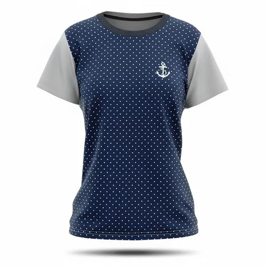 Women's Short Sleeve Honeycomb Mesh T Shirt