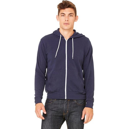 Bella + Canvas Unisex Poly-Cotton Fleece Full-Zip Hoodie
