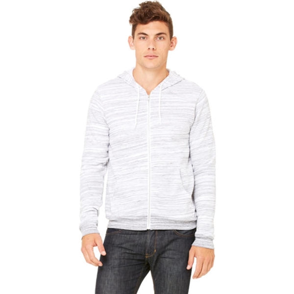 Bella + Canvas Unisex Poly-Cotton Fleece Full-Zip Hoodie