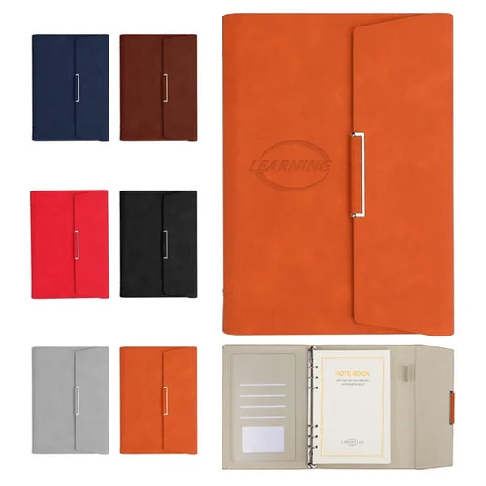 A5 Binder 6 Ring Refillable Journal Notebook W/ Pen
