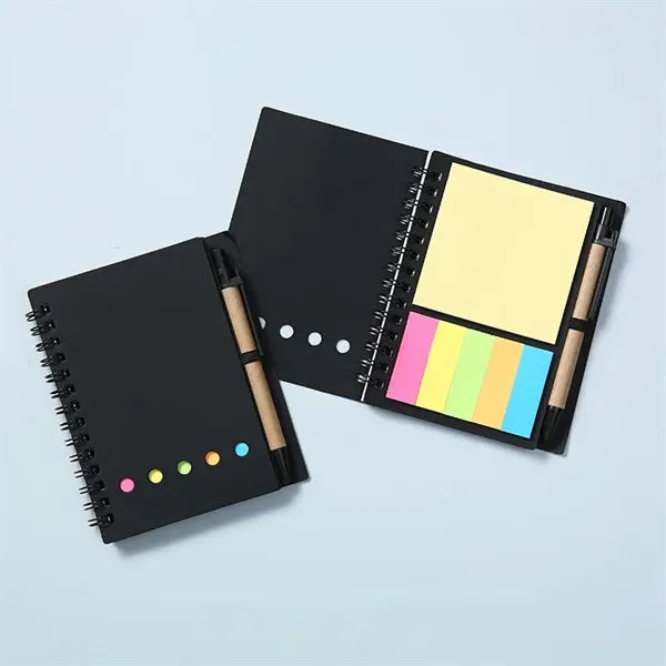 Sticky Notes Spiral Notebook