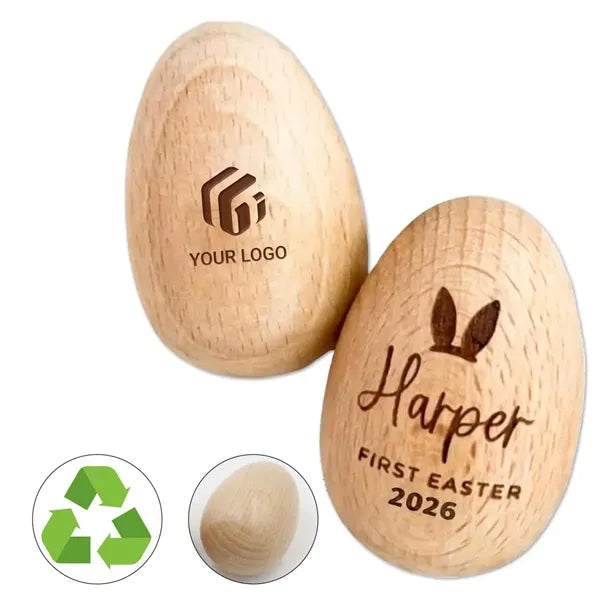 Child Customizable Easter Decorative Wooden DIY Sand Eggs