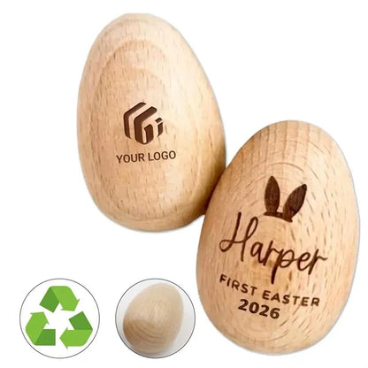 Child Customizable Easter Decorative Wooden DIY Sand Eggs