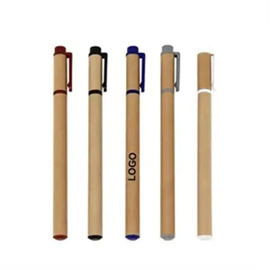 Recyclable Craft Paper Pen With Buckle Cap