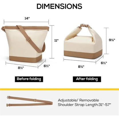 Foldable Tote Insulated Lunch Bag