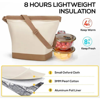 Foldable Tote Insulated Lunch Bag