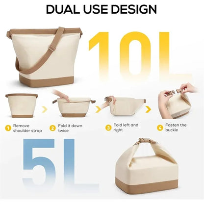 Foldable Tote Insulated Lunch Bag