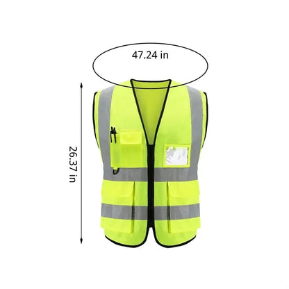 Multi-pocket Breathable Comfortable Reflective Safety Vest