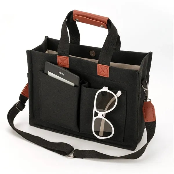 Large Capacity Canvas Tote Bag for Work Travel Shopping