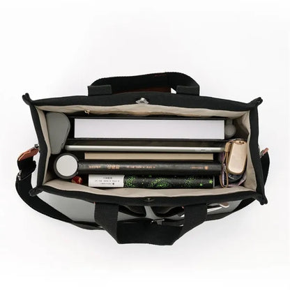 Large Capacity Canvas Tote Bag for Work Travel Shopping