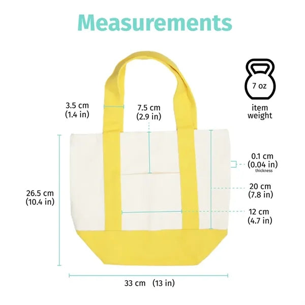 Large Capacity Canvas Tote Bag for Work Travel Shopping