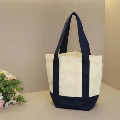 Large Capacity Canvas Tote Bag for Work Travel Shopping