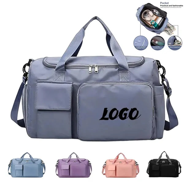 Large Sports Gym Tote Bag with Shoe Compartment Dry Wet