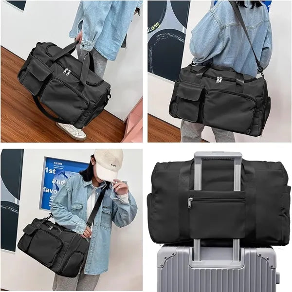Large Sports Gym Tote Bag with Shoe Compartment Dry Wet