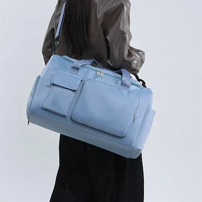 Large Sports Gym Tote Bag with Shoe Compartment Dry Wet